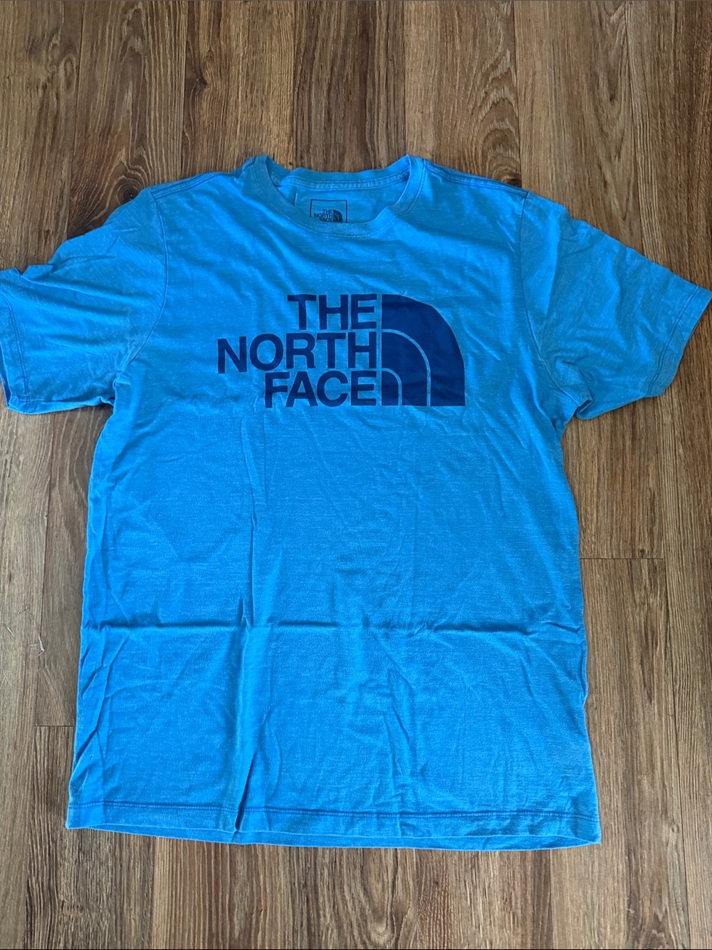 The North Face Men’s Bright Blue Logo Short Sleeve Tee